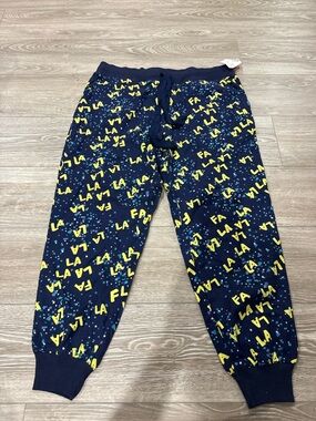 Women’s Navy Blue Graphic Pajama Joggers - Cozy Sleep Pants